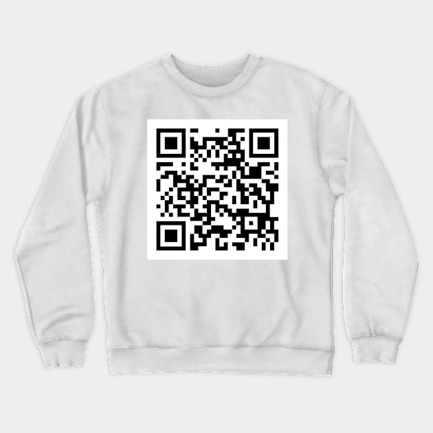 Wet fart QR code joke meme Crewneck Sweatshirt by Captain-Jackson